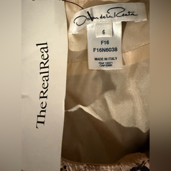 Oscar De La Renta Silk Floral Sheath Dress Size 6 Designer - Picture 5 of 6